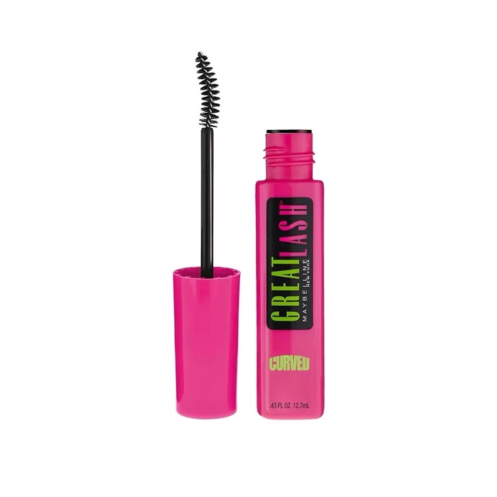 🆕 RESERVED FB Maybelline Lash Curved Brush Mascara Blackest Black - Picture 1 of 14